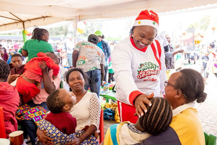 Gachagua, Pastor Dorcas spend Boxing Day with kids